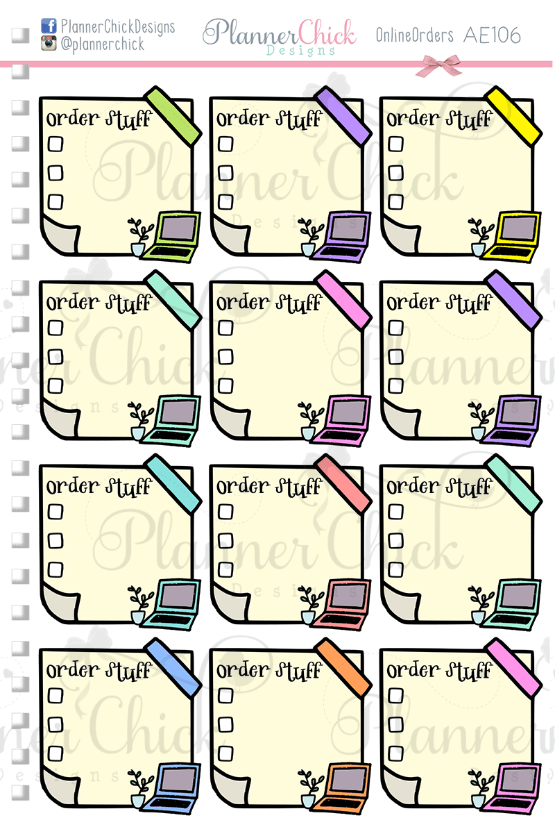 Doodle Girl ~ Order Stuff Checklists