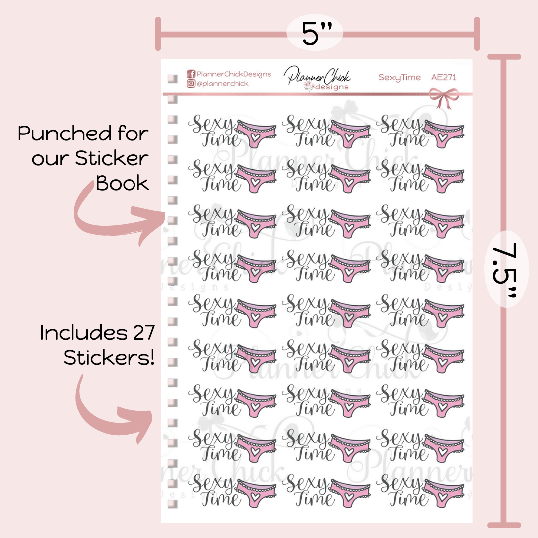 Sexy Time Planner Stickers