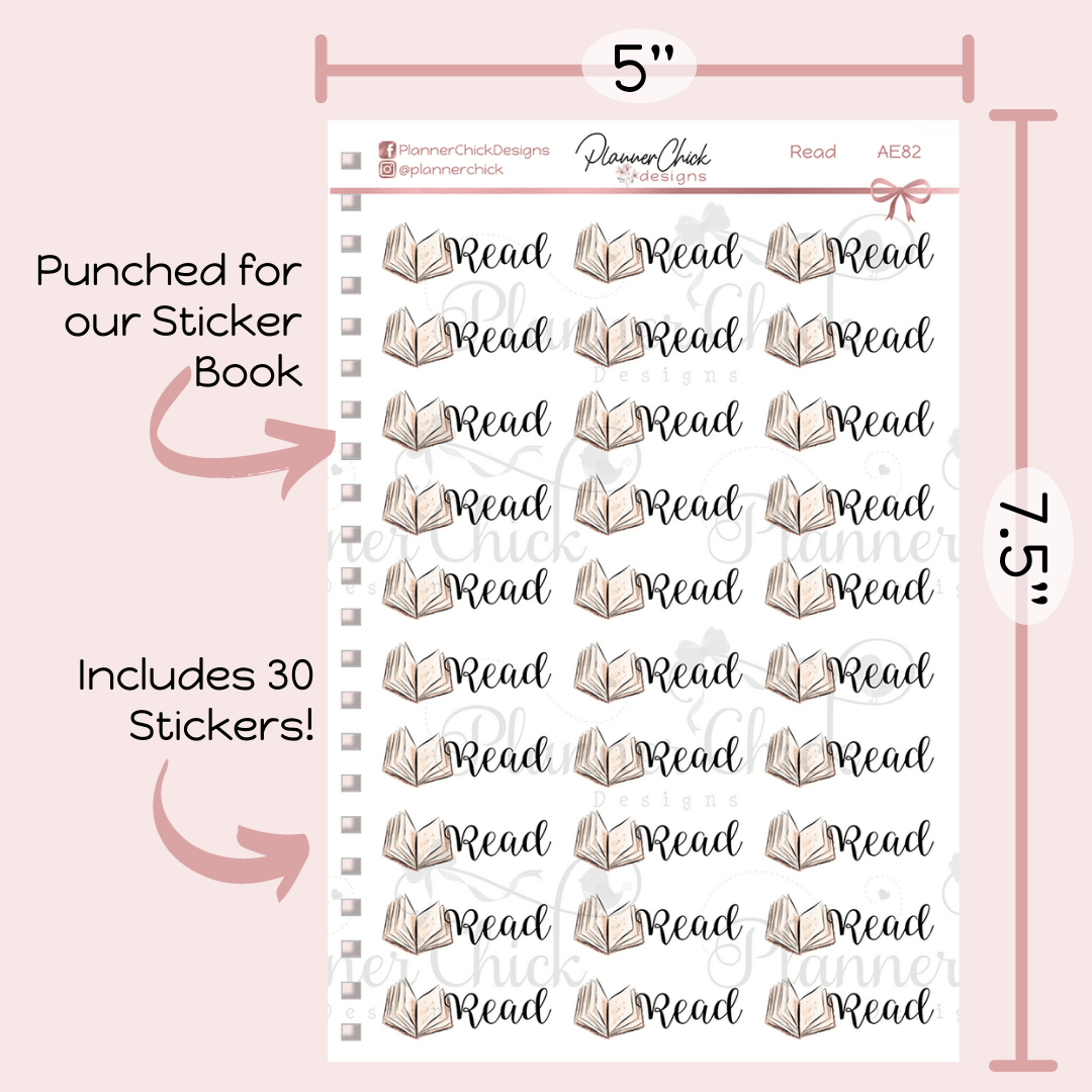 Read Planner Stickers