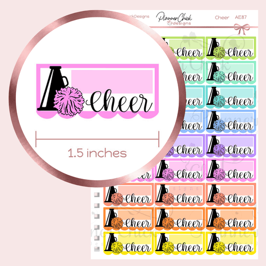 Cheer Planner Stickers