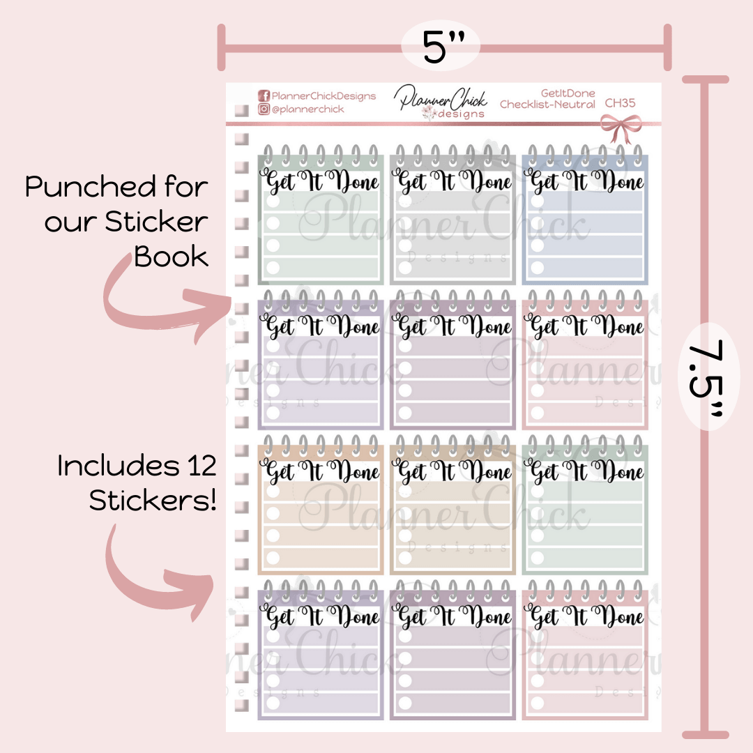 Get It Done Checklists