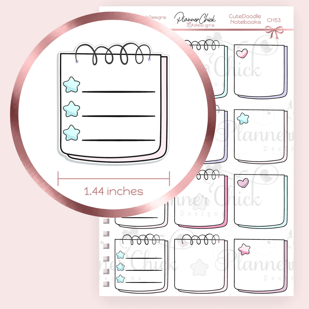 Cute Notebook Checklists
