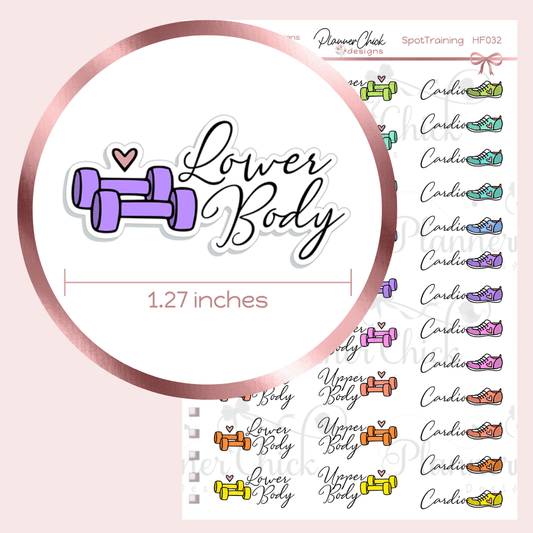 Spot Training Planner Stickers