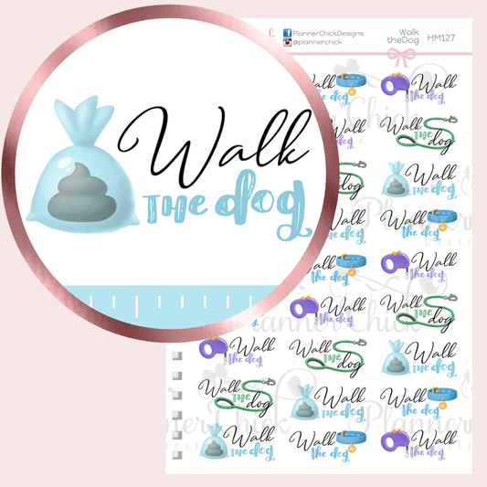 Walk the Dog Planner Stickers