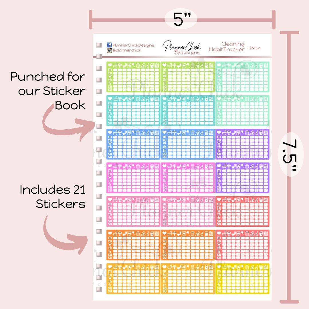 Weekly Cleaning Trackers