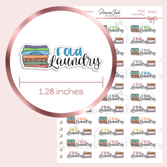 Fold Laundry Planner Stickers