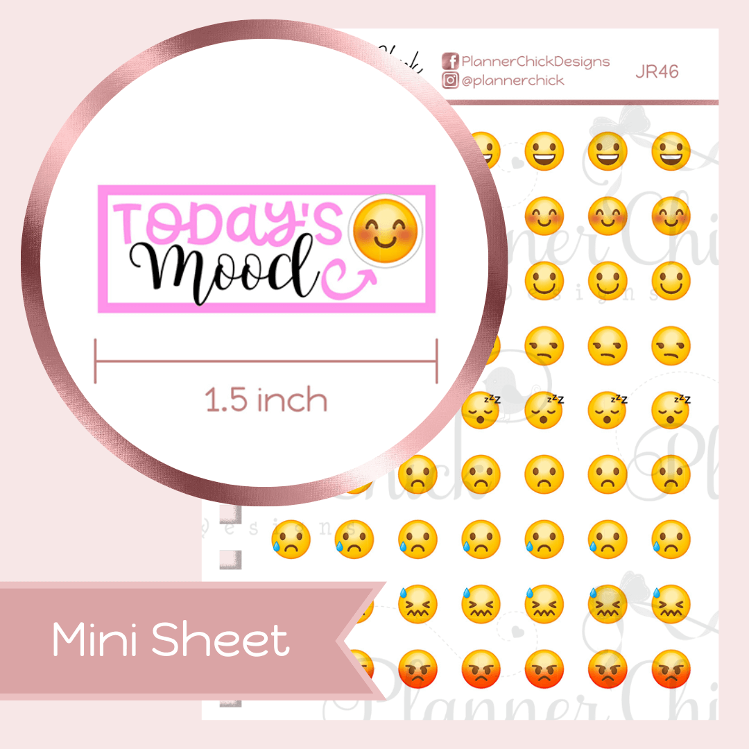 Mood Tracker Planner Stickers