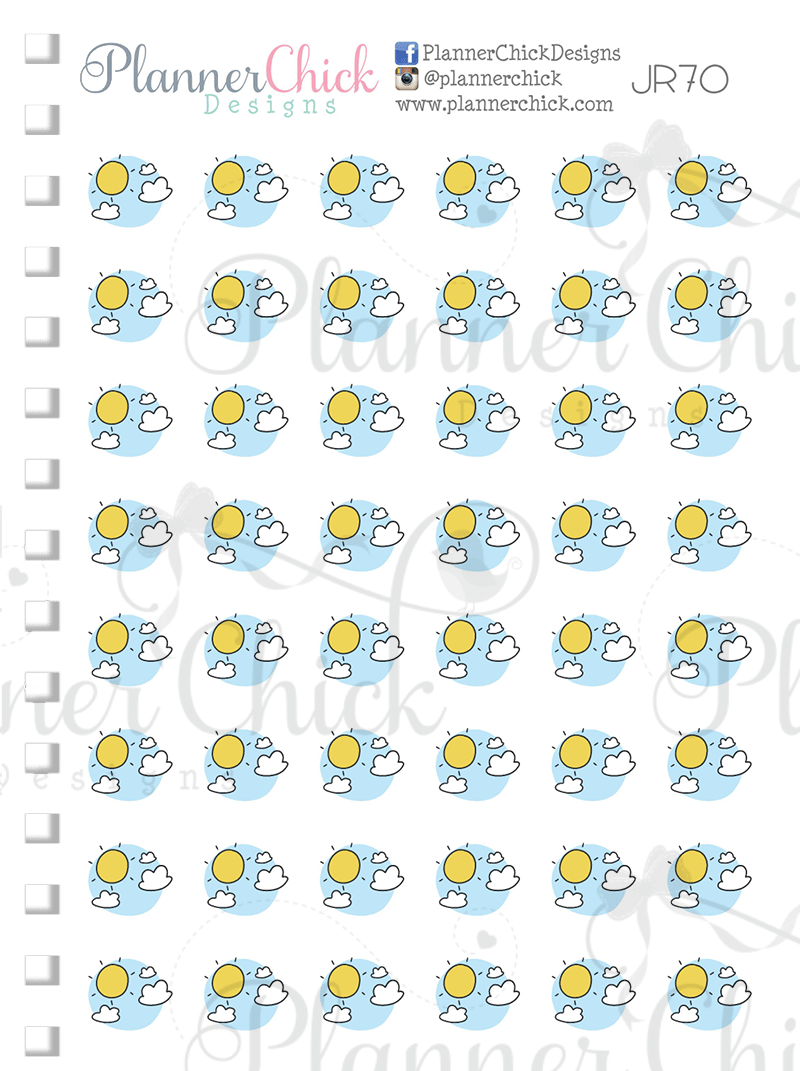 Mini Stickers ~ Doodle Weather Icons