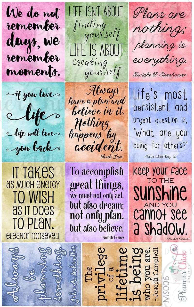 Watercolor Quotes