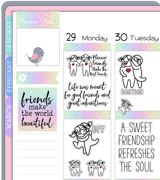 Best Friends Planner Stickers