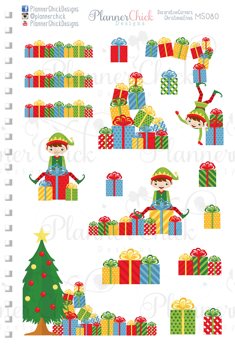 Decorative Corners ~ Christmas Elves