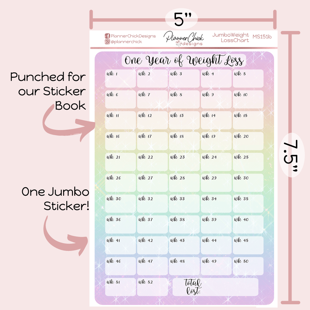 One Year Weight Loss Tracker