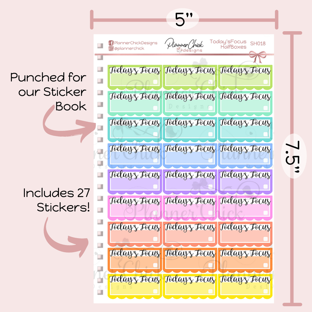 Today's Focus Planner Stickers