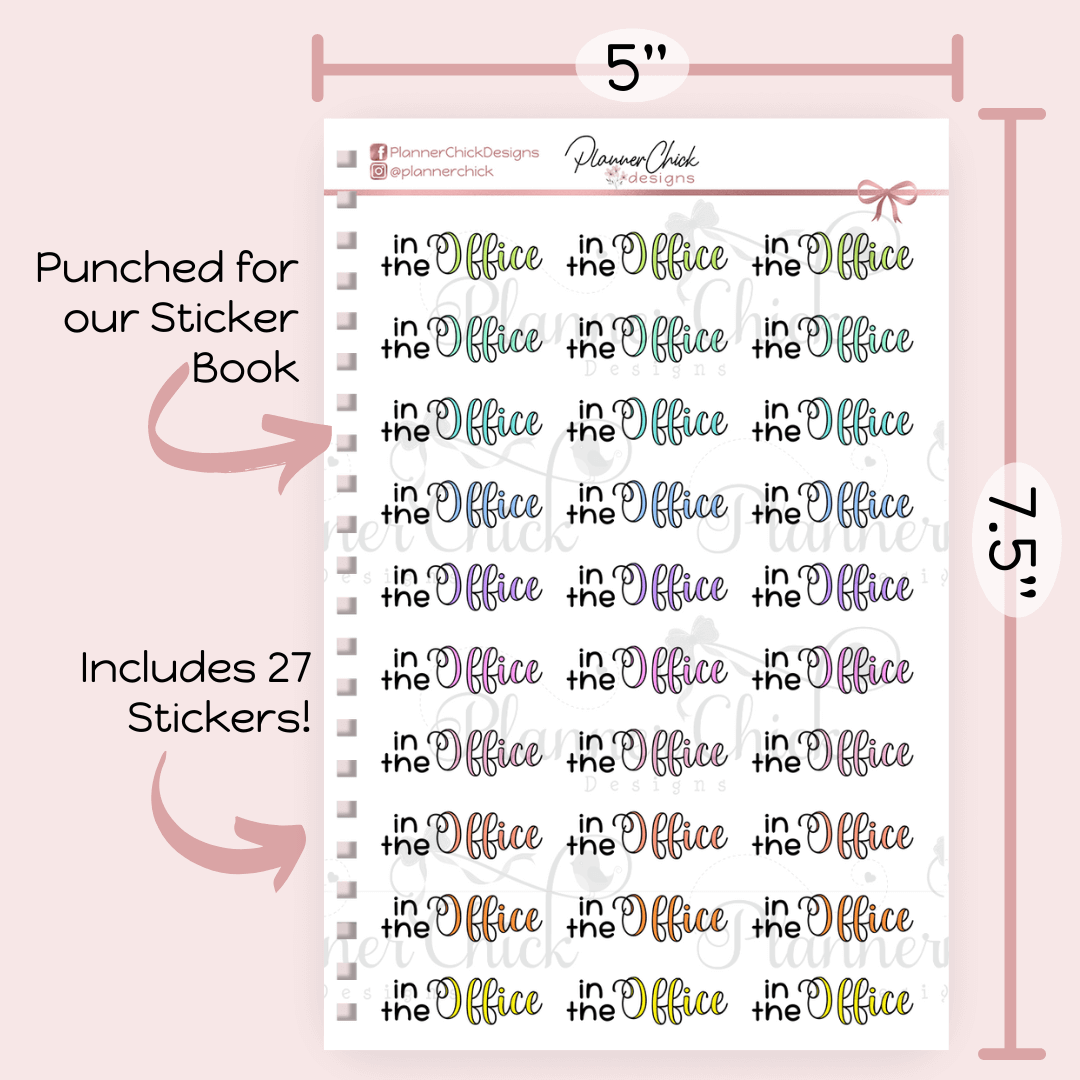 In the Office Planner Stickers