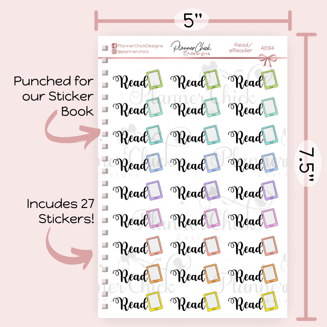 Read/eReader Planner Stickers