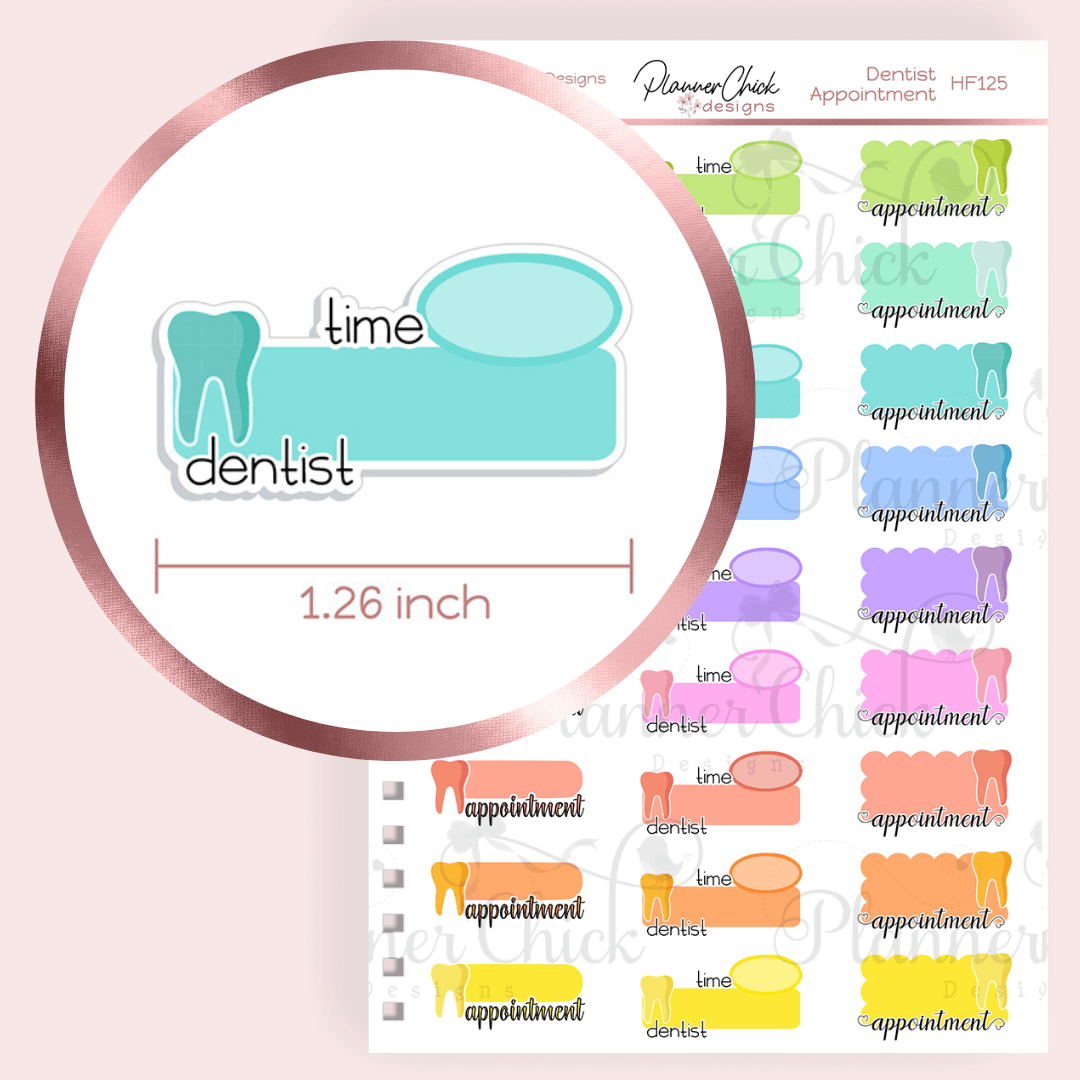 Dentist Appointment Planner Stickers