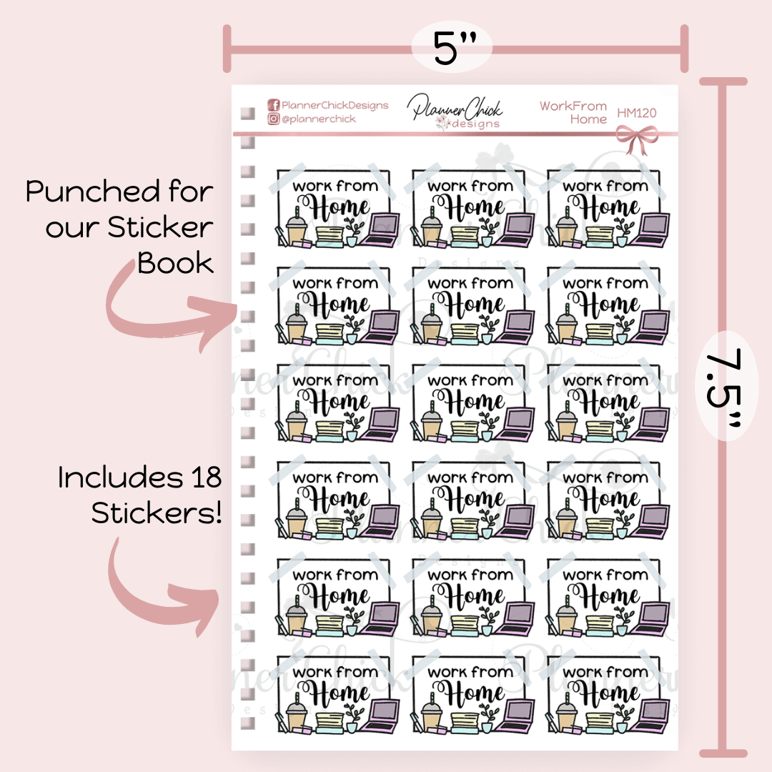 Work From Home Planner Stickers