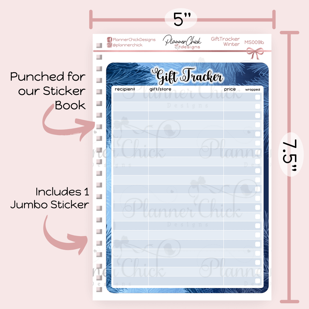 Jumbo Gift Tracker Stickers